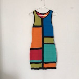 Colorblock Stretch Dress